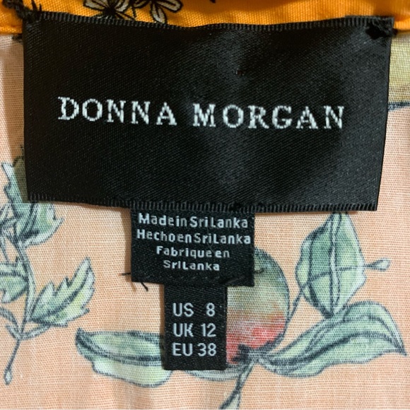 Donna Morgan Multi Fruit Print Poplin A-Line Shirtdress-Size 8 NWT - Picture 7 of 9